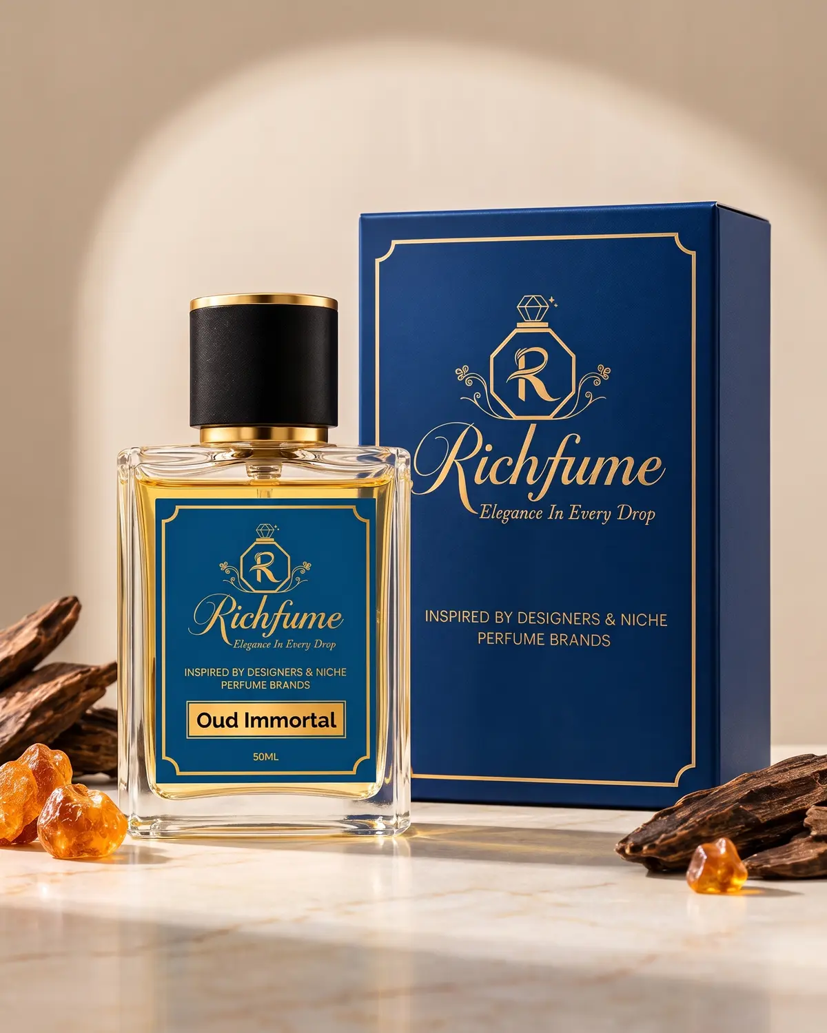 Richfume Oud Immortal Eau de Parfum 50 ML with premium gift box