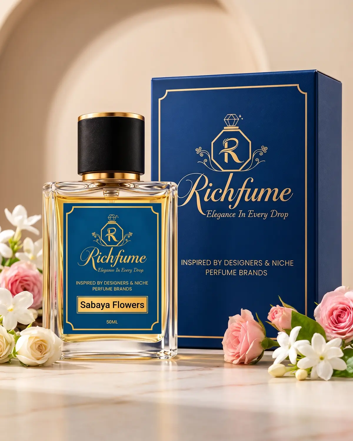 Richfume Sabaya Flowers Eau de Parfum 50 ML with premium gift box