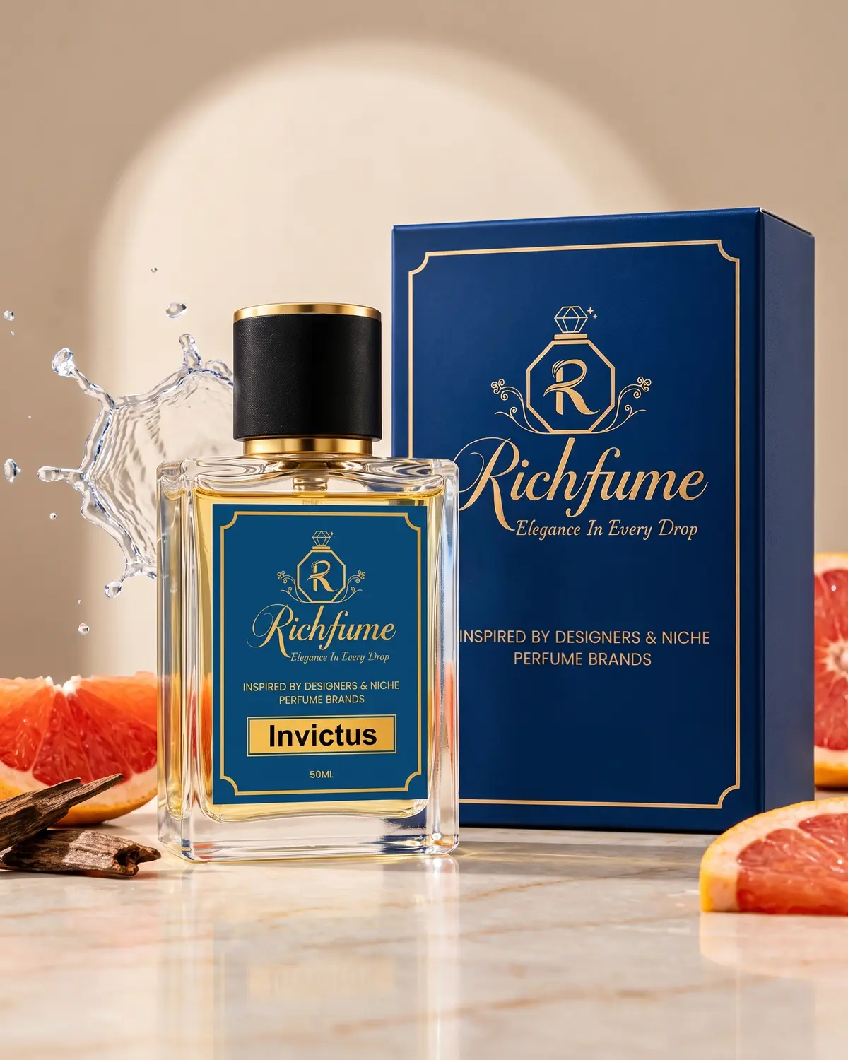 Richfume Invictus Eau de Parfum 50 ML with premium gift box